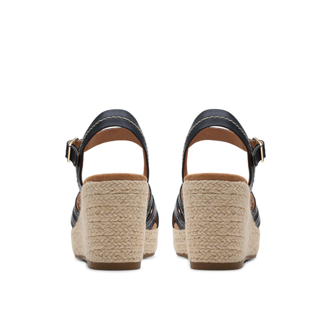 Clarks Sabina Strap Black Leather