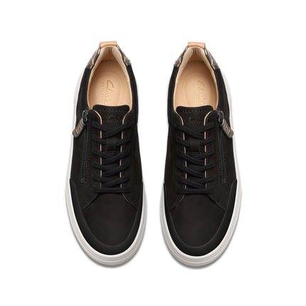 Clarks Hollyhock Zip Black Womens Trainers