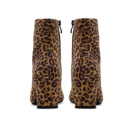 Clarks Fernie Zip Leopard Suede Dressy Boots