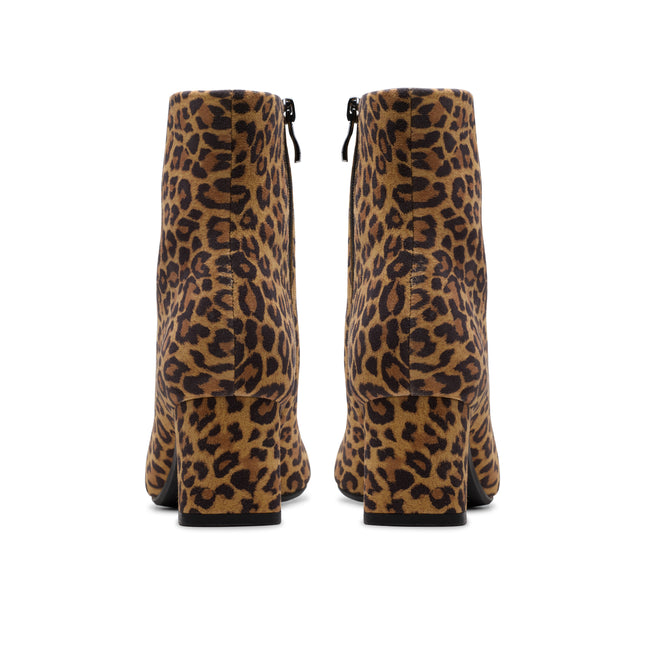 Clarks Fernie Zip Leopard Suede Dressy Boots