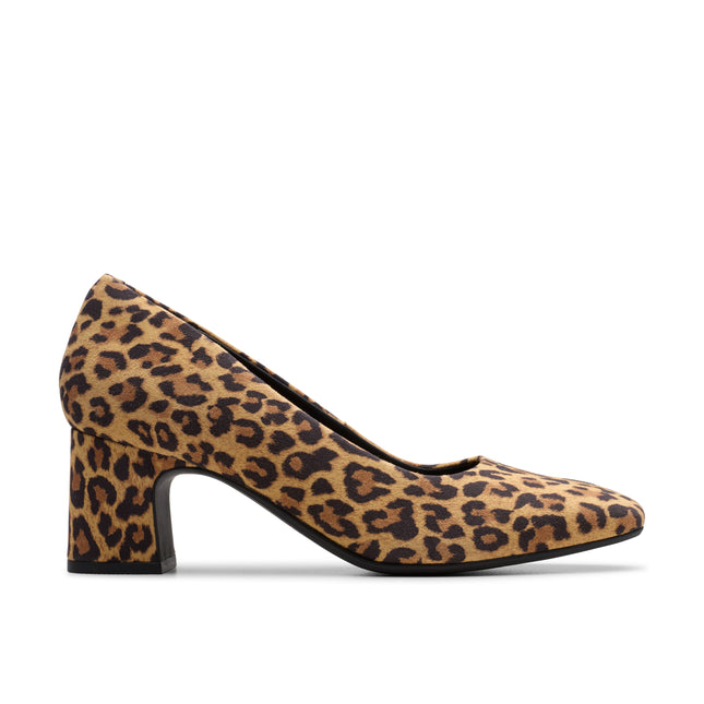Clarks Fernie Court Leopard Suede Women’s Heels