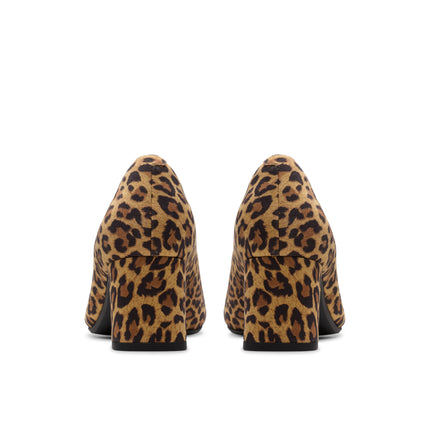 Clarks Fernie Court Leopard Suede Women’s Heels