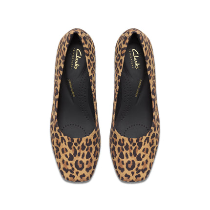 Clarks Fernie Court Leopard Suede Women’s Heels