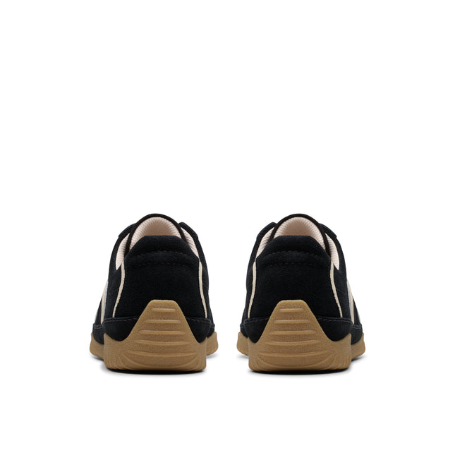 Clarks Meridor Lo Black Womens Trainers