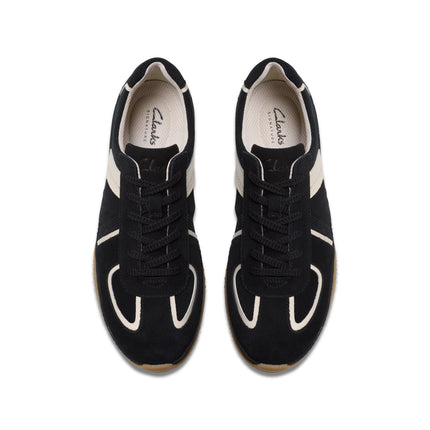 Clarks Meridor Lo Black Womens Trainers