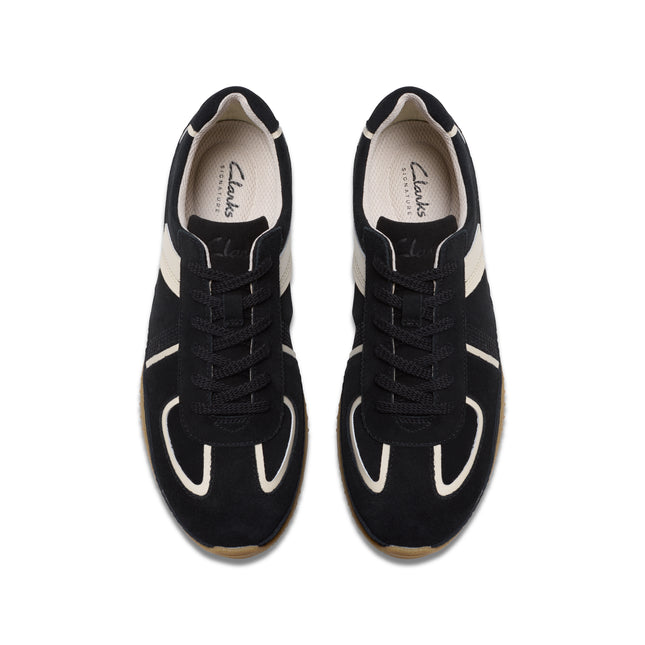 Clarks Meridor Lo Black Womens Trainers