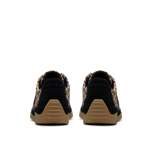 Clarks Meridor Lo Leopard Print Womens Trainers