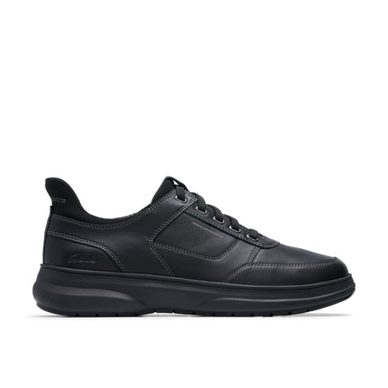 Clarks Mullan Easy Black Leather - Wide Width