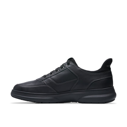 Clarks Mullan Easy Black Leather - Wide Width