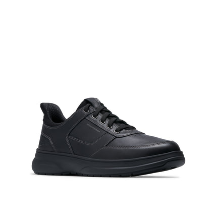 Clarks Mullan Easy Black Leather - Wide Width