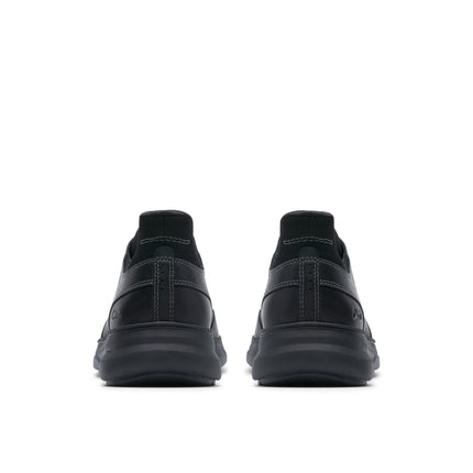 Clarks Mullan Easy Black Leather - Wide Width