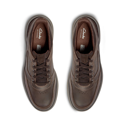 Clarks Mullan Easy Dark Brown Leather - Standard Width