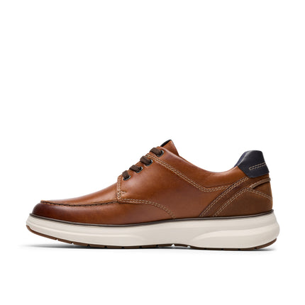 Clarks Mullan Moc Dark Tan Leather Casual