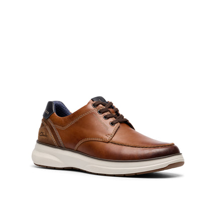 Clarks Mullan Moc Dark Tan Leather Casual