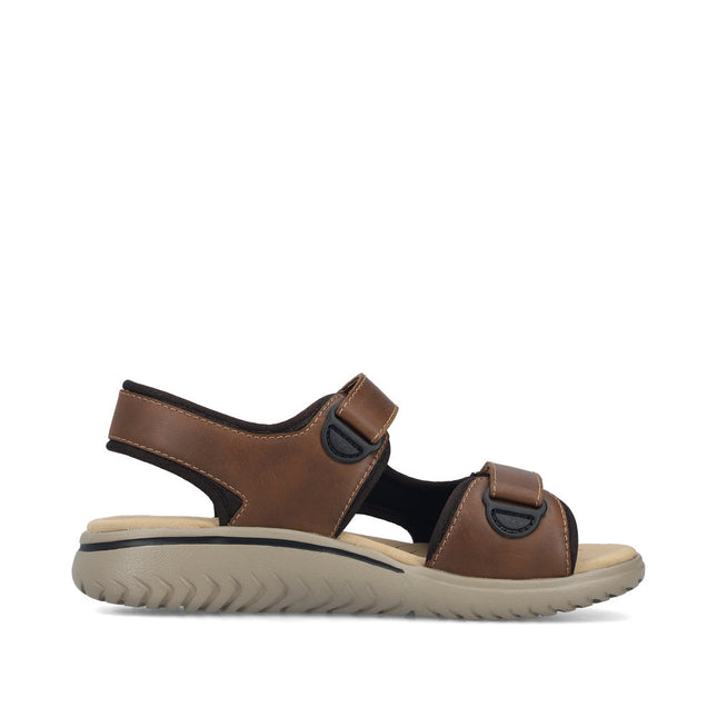 Rieker 26455-22 Brown Mens Sandals