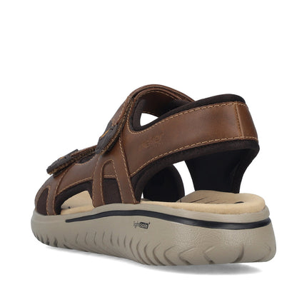 Rieker 26455-22 Brown Mens Sandals