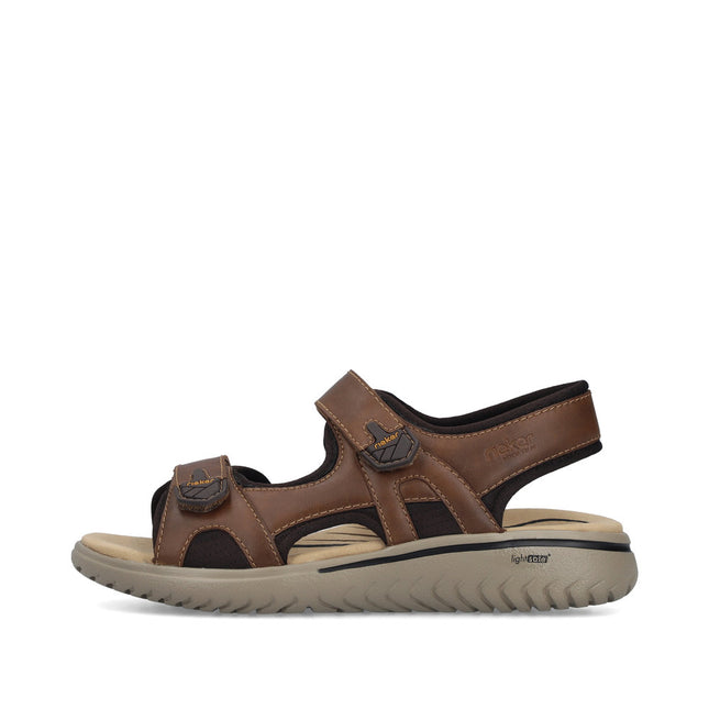 Rieker 26455-22 Brown Mens Sandals