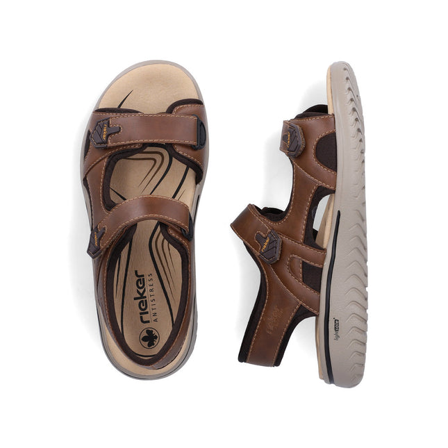 Rieker 26455-22 Brown Mens Sandals