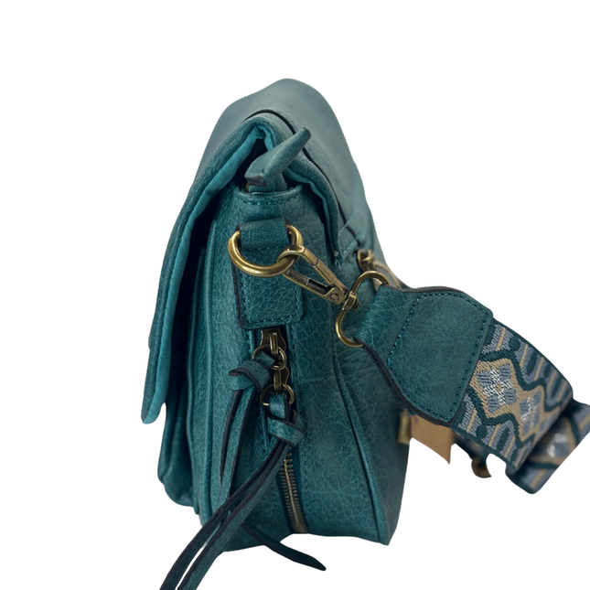 Concept Flap Crossbody Bag Teal