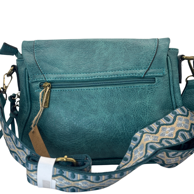 Concept Flap Crossbody Bag Teal