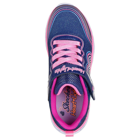 Skechers Heart Lights - Retro Hearts - Navy