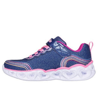 Skechers Heart Lights - Retro Hearts - Navy
