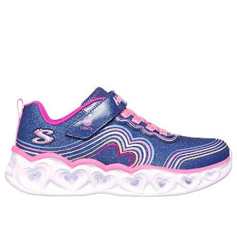 Skechers Heart Lights - Retro Hearts - Navy