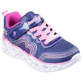 Skechers Heart Lights - Retro Hearts - Navy