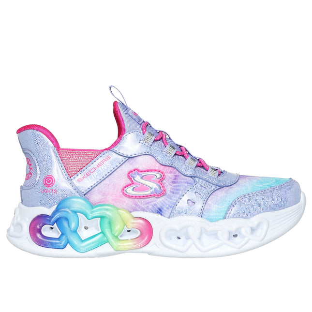 Skechers 303755L Infinite Heart Lights Eternal Shimmer Lavender / Multi