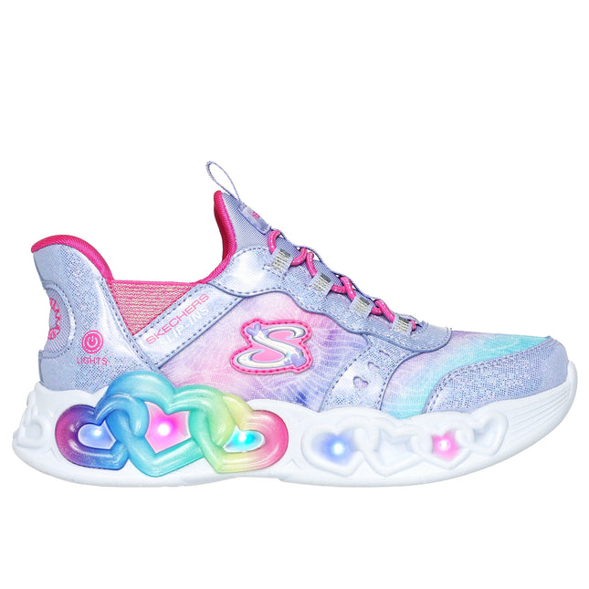 Skechers 303755L Infinite Heart Lights Eternal Shimmer Lavender / Multi
