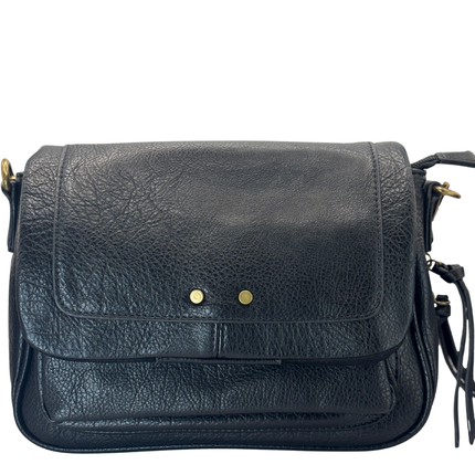 Concept Flap Crossbody Bag Black