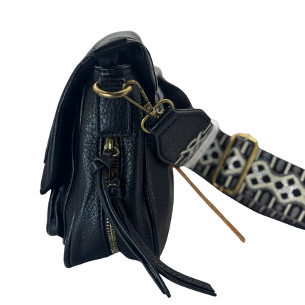 Concept Flap Crossbody Bag Black