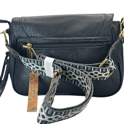 Concept Flap Crossbody Bag Black