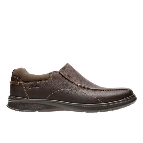 Clarks Cotrell Step Brown Oily - Wide Width