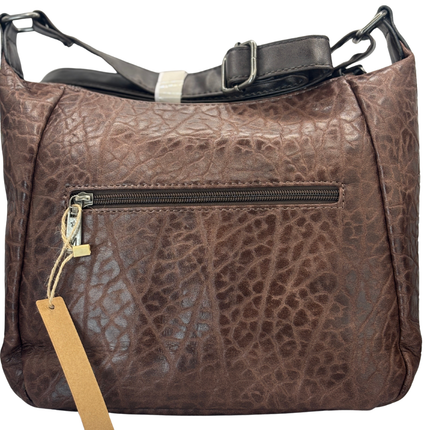 Concept Textured Bag with Strap Brown