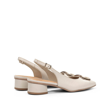 Dorking by Fluchos Tea D9514 Indios Raw Women’s Leather Dress Pumps – 3 cm Comfort Heel, TPU Sole – Summer 2026 (Taupe)