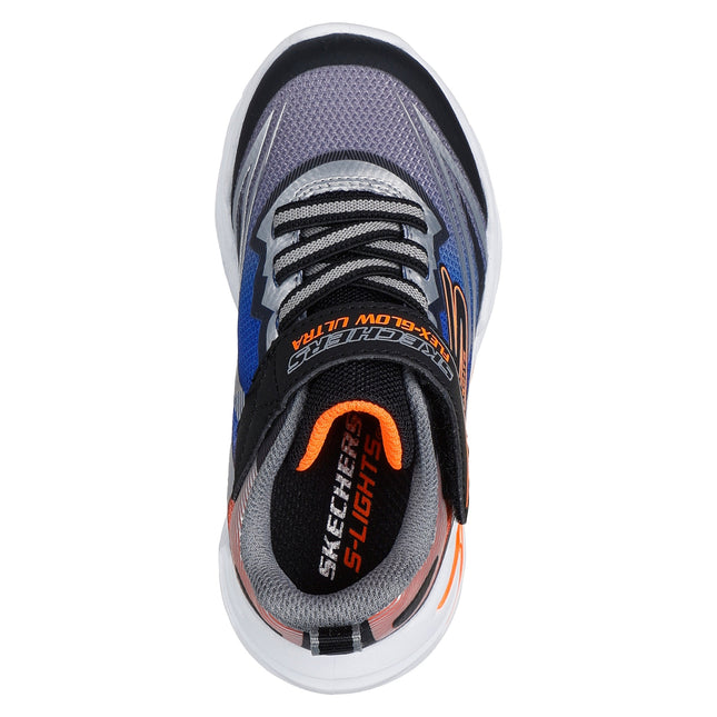 Skechers S-Lights: Flex-Glow Ultra Black Silver