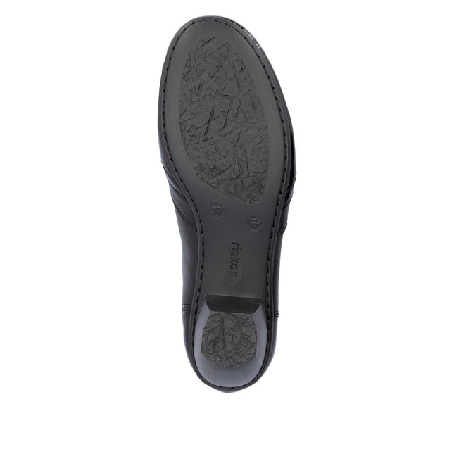 Rieker 41757-00 Ladies Black Heeled Shoes