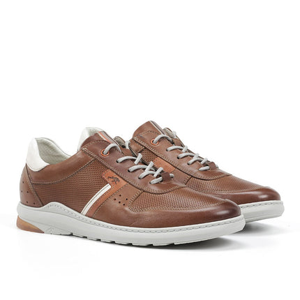 Fluchos Jack F1162 Marrón Claro Men’s Leather Casual Shoes – Lightweight Comfort, Flexible Sole, Premium Everyday Style (Light Brown)