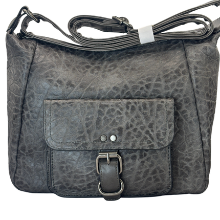 Concept Textured Bag with Strap Grey