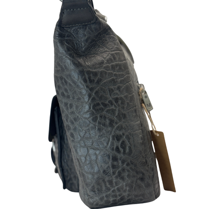 Concept Textured Bag with Strap Grey