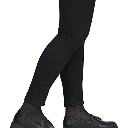 Rieker 45553-00  Black Ladies Casual Loafer Shoes