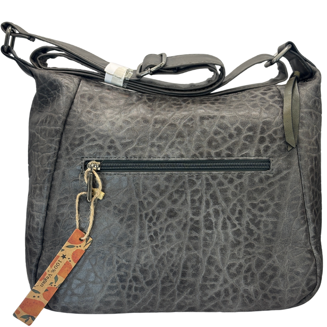 Concept Textured Bag with Strap Grey