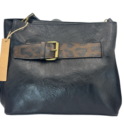 Concept Animal Print Crossbody Black