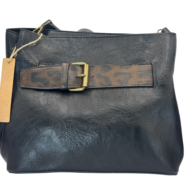 Concept Animal Print Crossbody Black