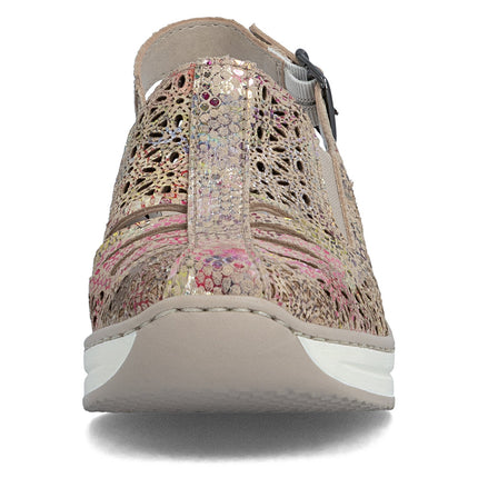 Rieker 48763-90 Beige/Multi Ladies Everyday Sandals