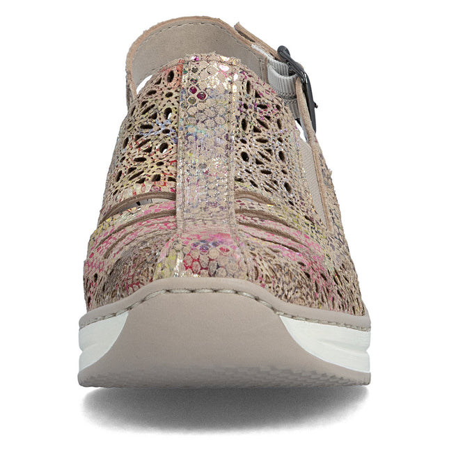 Rieker 48763-90 Beige/Multi Ladies Everyday Sandals