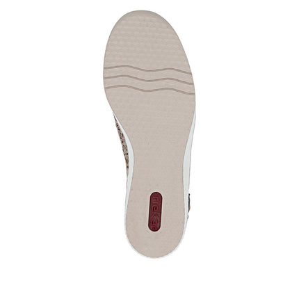 Rieker 48763-90 Beige/Multi Ladies Everyday Sandals