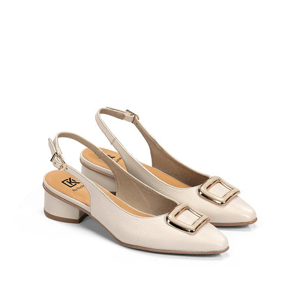 Dorking by Fluchos Tea D9514 Indios Raw Women’s Leather Dress Pumps – 3 cm Comfort Heel, TPU Sole – Summer 2026 (Taupe)