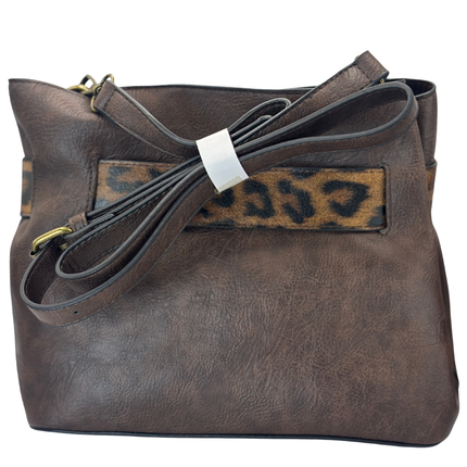 Concept Animal Print Crossbody Brown